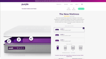 Purple Mattress Website